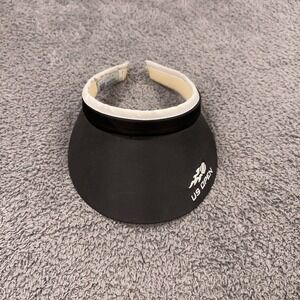 US Open Tennis Visor‎ Hat Womens One Size Black Official USTA Court Imperial